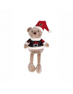 Peluches Orso natale seduto 24x15cm h.78cm 2