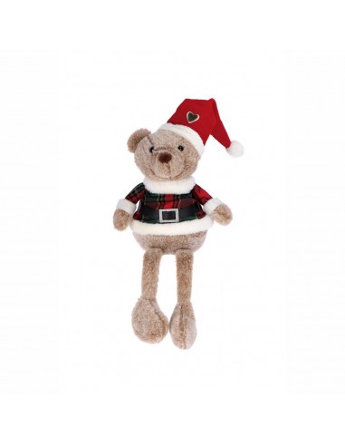 Peluches Orso natale seduto 24x15cm h.78cm