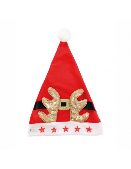 Cappello natale con 5 led 29,5x39,5cm