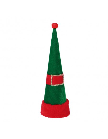 Puntale di natale forma cappello diam.9,5cm h.34cm