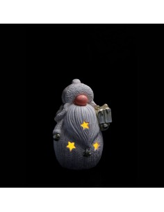 Babbo natale magnes led 26x21cm h.38cm