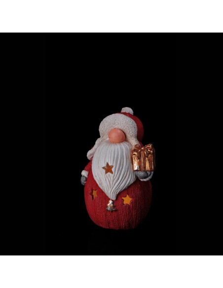 Babbo natale magnes led 26x21cm h.38cm