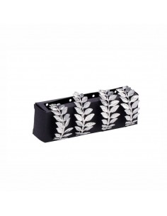 Set 4 porta tovaglioli ferro Foglie