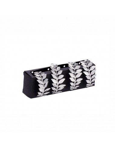 Set 4 porta tovaglioli ferro Foglie