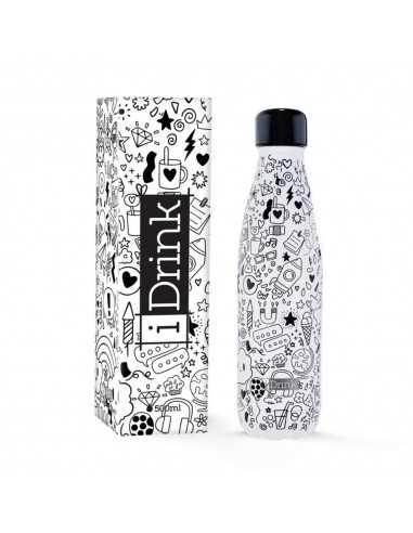 Borraccia Termica 500 ml DOODLE BLACK & WHITE