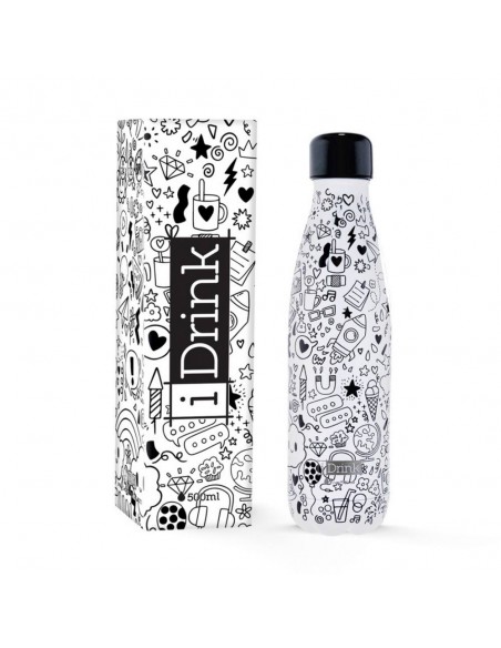 Borraccia Termica 500 ml DOODLE BLACK & WHITE