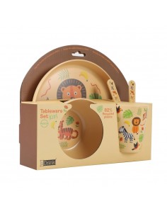 Set in RPET Kids con Bicchiere, Ciotola, Piattino e...